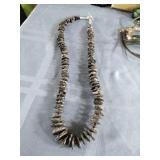 Snowflake Obsidian Chip Necklace
