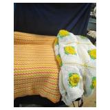 Pair of Crocheted Bed Spreads