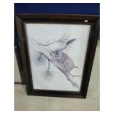 Tiger Cub on Limb Framed Print.