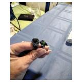 Pair of Ladies Black Cocktail Rings