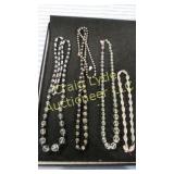 glass bead necklace lot
