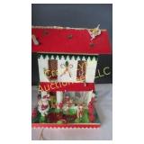 vintage Christmas village scene