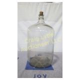 Large clear glass jar