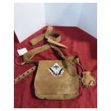 Leather shoulder possibles pouch