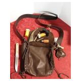 Brown leather shoulder Possible