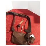Brown leather shoulder possible bag