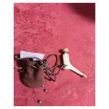 Black powder ball bag and mini Powderhorn