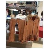 Leather shirt and pants