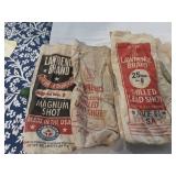 Lead shot canvas bags