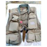 One fly fishing vest fully loaded