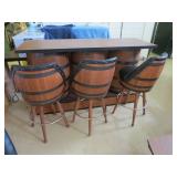 Whiskey barrel furniture