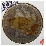 1884-S Morgan Silver Dollar.