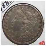 1885 Morgan Silver Dollar.