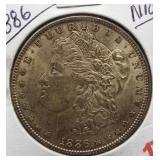 1886 Morgan Silver Dollar. Nice.