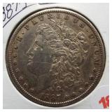 1887-S Morgan Silver Dollar.