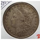 1880-O Morgan Silver Dollar.
