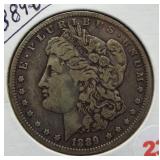 1889-O Morgan Silver Dollar.