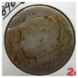 1890-O Morgan Silver Dollar.