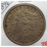 1896 Morgan Silver Dollar.
