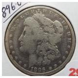 1896-O Morgan Silver Dollar.
