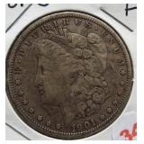 1901-O Morgan Silver Dollar.