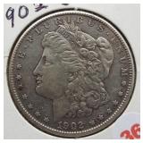1902-O Morgan Silver Dollar.