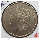 1921-D Morgan Silver Dollar.