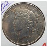 1922 Peace Silver Dollar.