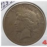 1923-S Peace Silver Dollar.