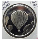 One Ounce .999 Fine Silver Round.