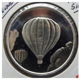 One Ounce .999 Fine Silver Round.