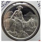 One Ounce .999 Fine Silver Round.