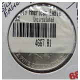 2000 UNC One Ounce Silver Eagle Sealed in