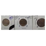 (3) Buffalo Nickels. Dates: 2-1913, 1916.