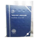 Almost Complete Mercury Dime Album 1916-1945.