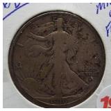 1916-D Walking Liberty Silver Half Dollar. Mint