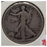 1920-D Walking Liberty Silver Half Dollar.