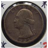 1932-S Washington Silver Quarter.