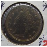 1907 UNC Liberty Nickel. Rare.