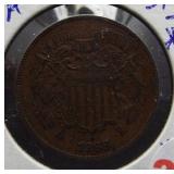 1868 Two Cent Shield.