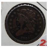 1832 Bust Half Cent.