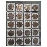 (20) Eisenhower Dollars. Dates: 6-1976,