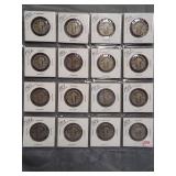 (16) Standing Liberty Silver Quarters. Dates: