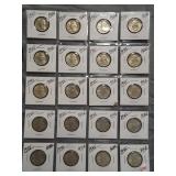 (20) 1945 Washington Silver Quarters. Nice.