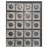 (20) 1967 UNC Canadian Silver Quarters.