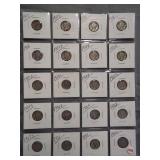 (20) Mercury Silver Dimes. Dates: 1917, 1917-S,