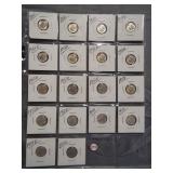 (18) Roosevelt Silver Dimes. Dates: 3-1950,
