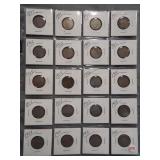 (20) Liberty Nickels. Dates: 1897, 1899, 1900,