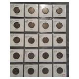 (20) Liberty Nickels. Dates: 1899, 1900, 1901,