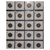 (20) Liberty Nickels. Dates: 1899, 1900, 2-1901,
